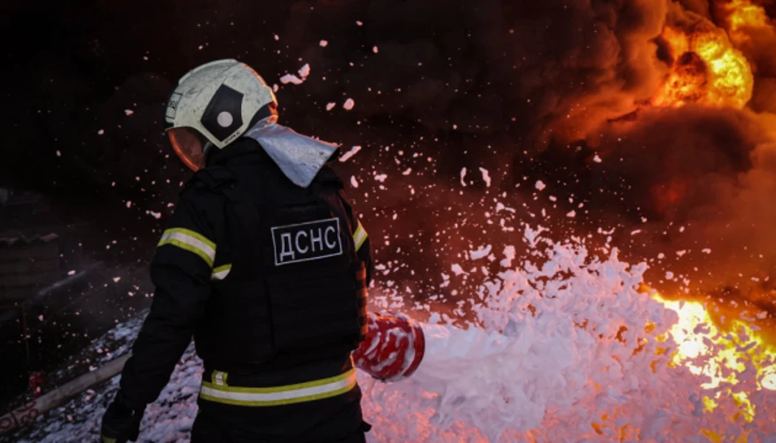 Наслідки пожежі на складі цивільного призначення у Бучанському районі