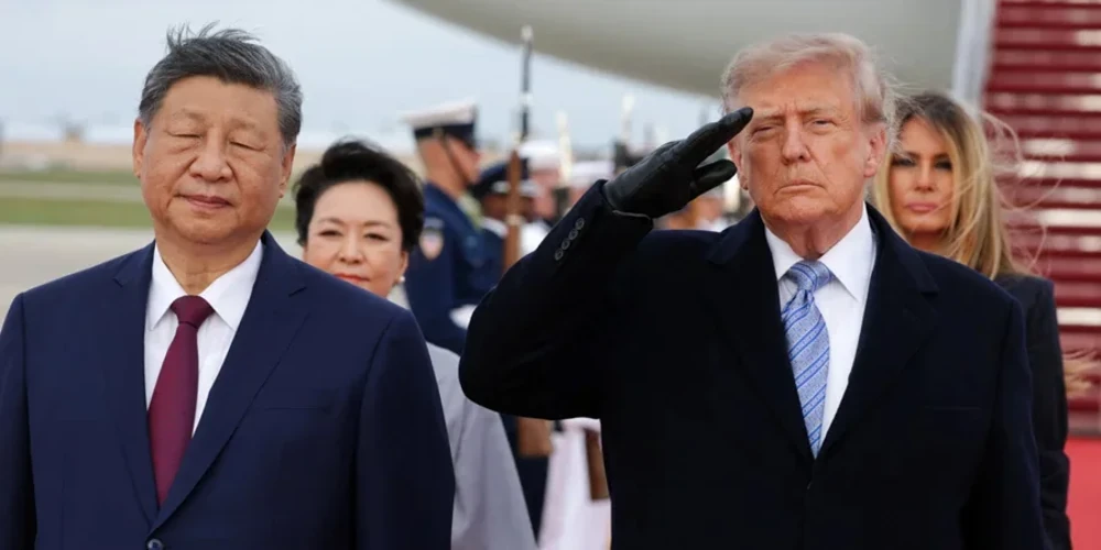Лідер Китаю Сі Цзіньпін і президент США Дональд Трамп на базі Ендрюс, штат Меріленд, 23 вересня 2026 року.